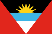 black-blue-white, red triangles, yellow sunrise