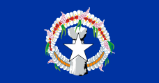 blue, stone pillar, wreath of flowers, white star
