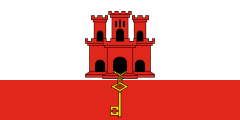white, red castle, red stripe, yellow key