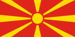 red, yellow 8-ray sunburst