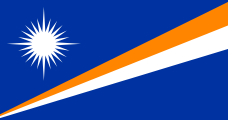 blue, orange-white diagonal rays, white 24-point star