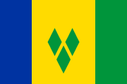 blue-yellow-green, three green diamonds in a V-shape