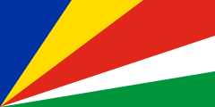 blue-yellow-red-white-green diagonal rays